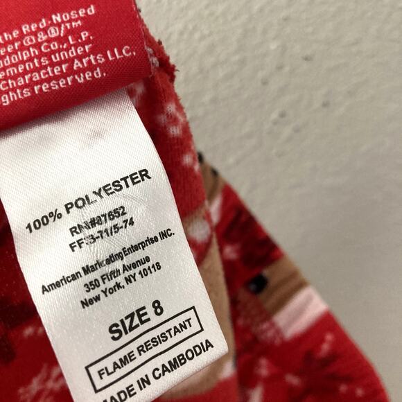 Rudolph the Red Nosed Reindeer Fleece Pajama Pants - 8 - Picture 5 of 6